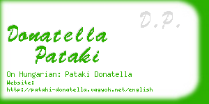 donatella pataki business card